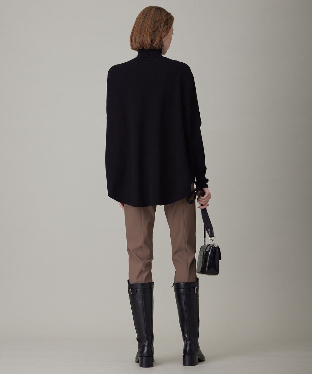 ICB 【洗える】ヴィスコースワイド ハイネックプルオーバー 