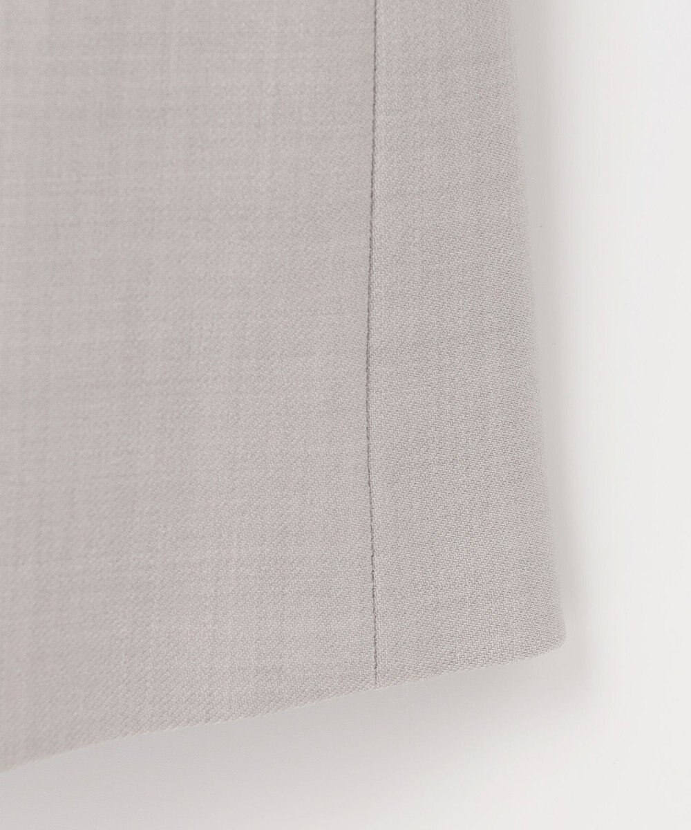 自由区 【セットアップ対応・洗える】ウールブレンドセットアップノーカラー ジャケット 