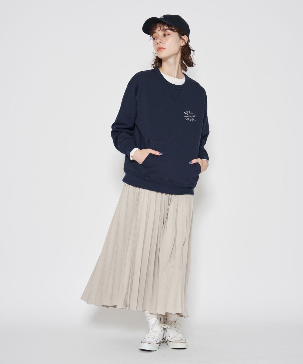 J.PRESS YORK STREET 【UNISEX】YALE刺繍クルーネックプルオーバー 