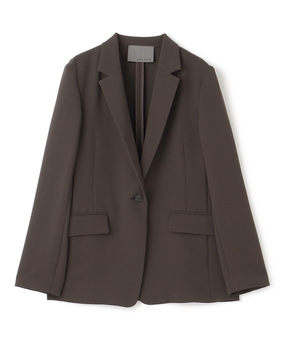 uncrave 【防シワ・洗濯機洗い可】ウォッシャブル ダブルクロス ジャケット 