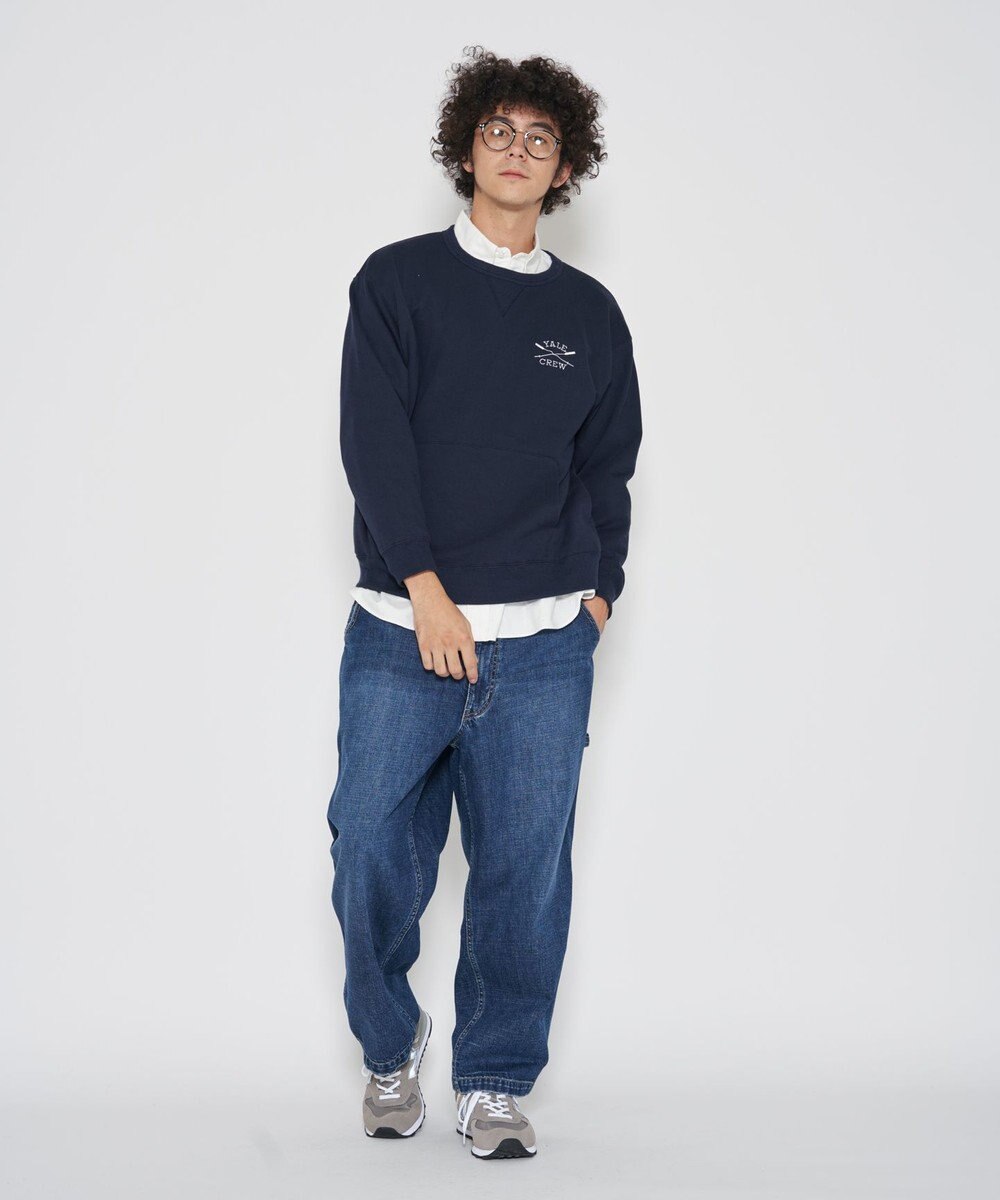 J.PRESS YORK STREET 【UNISEX】YALE刺繍クルーネックプルオーバー 