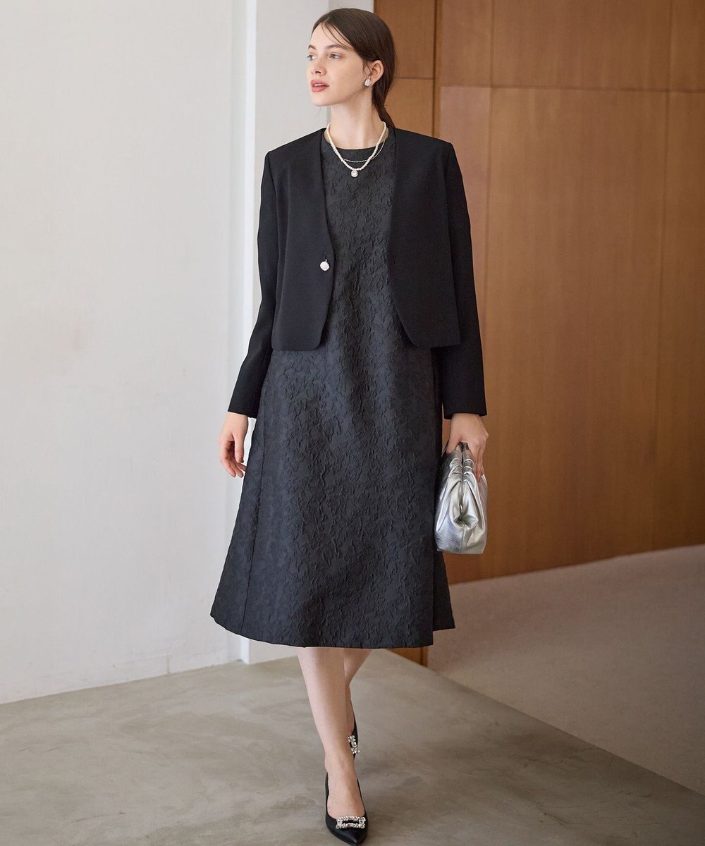 23区 【APPLAUDIR】フラワージャカード ドレス 