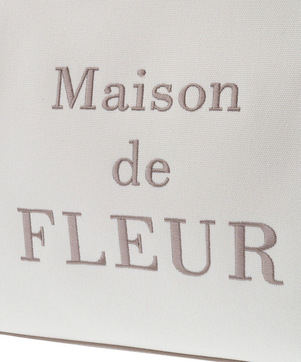 Maison de FLEUR EC限定ロゴ刺繍キャンバストートバッグ 