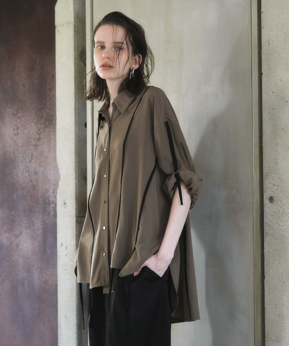 YECCA VECCA ストリングデザインシャツ 