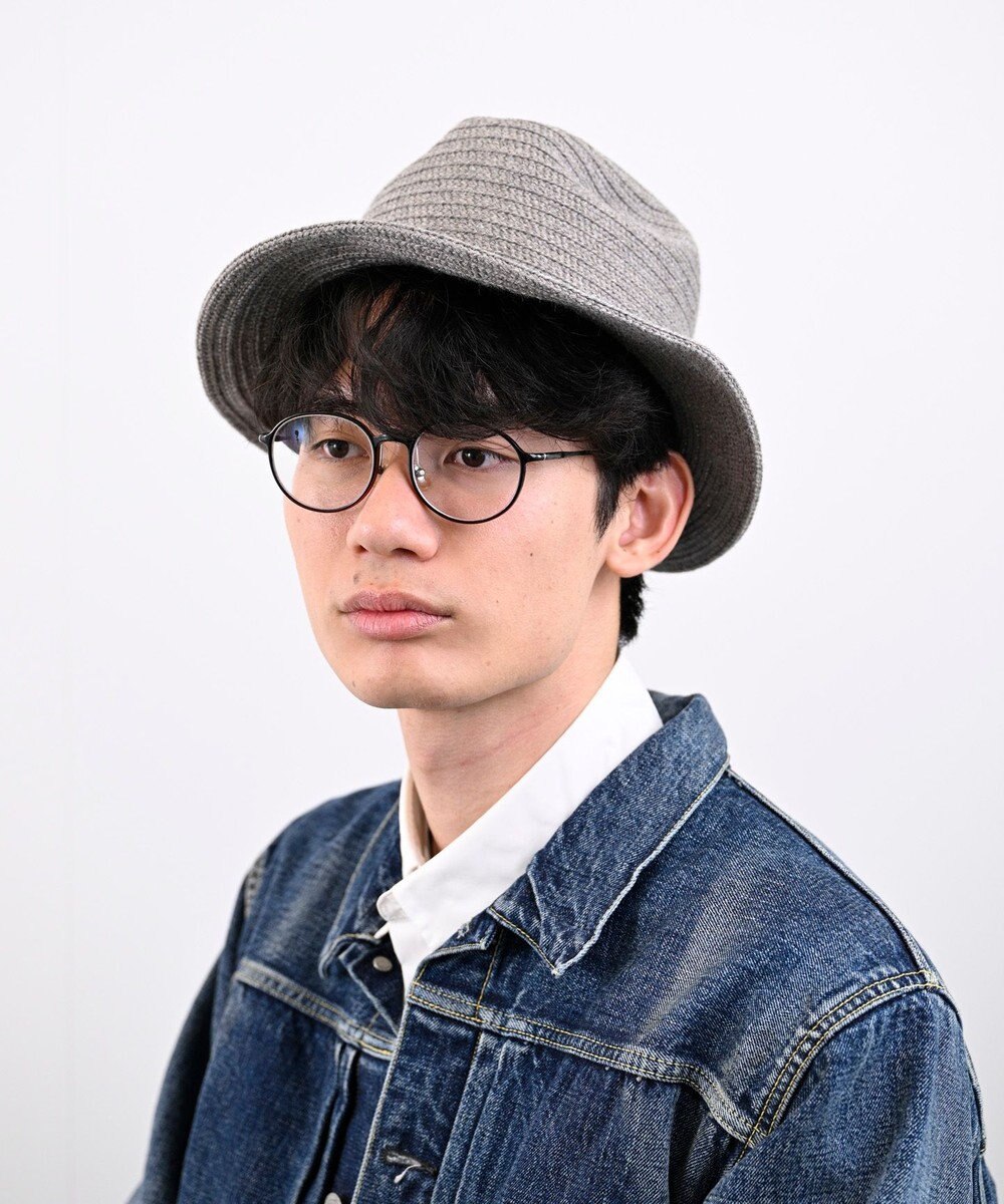 石田製帽 ウールニットブレード　中折れハット 