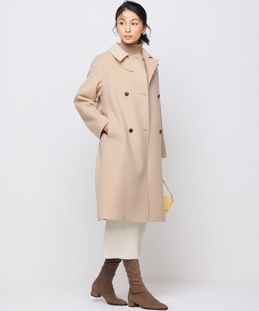 組曲 S ライトビーバー トレンチライク ロングコート 