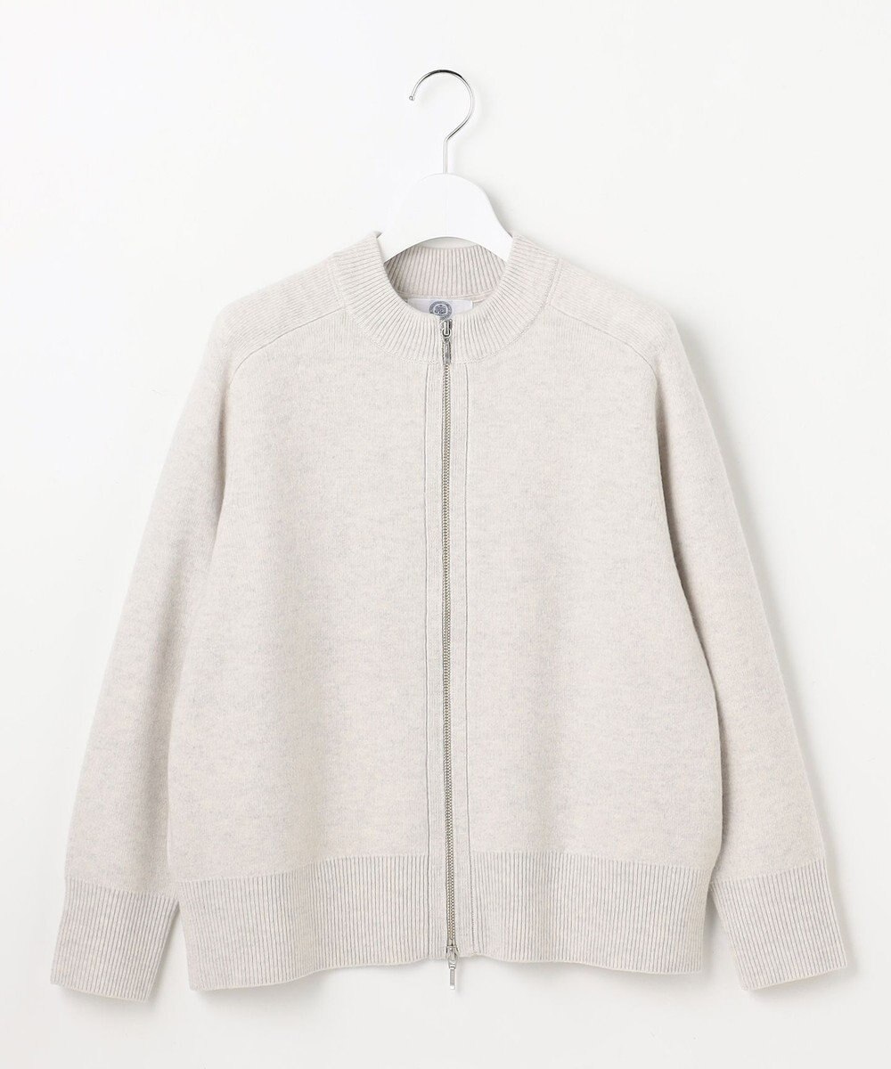 J.PRESS LADIES L CAT ジップアップ ブルゾン ニット 