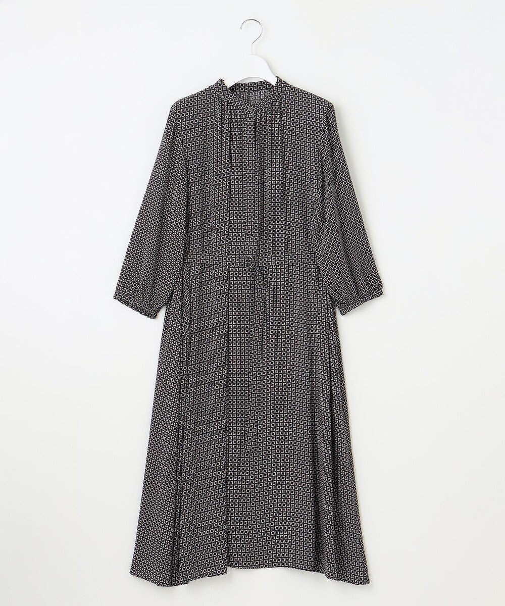 23区 S 【洗える】スクエアチェーンプリント ワンピース 