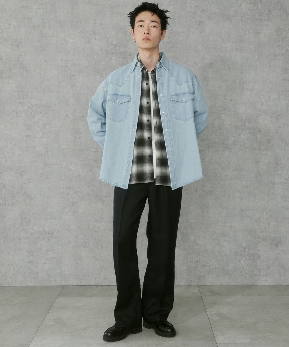 WEGO デニムウエスタンシャツ（LS） 