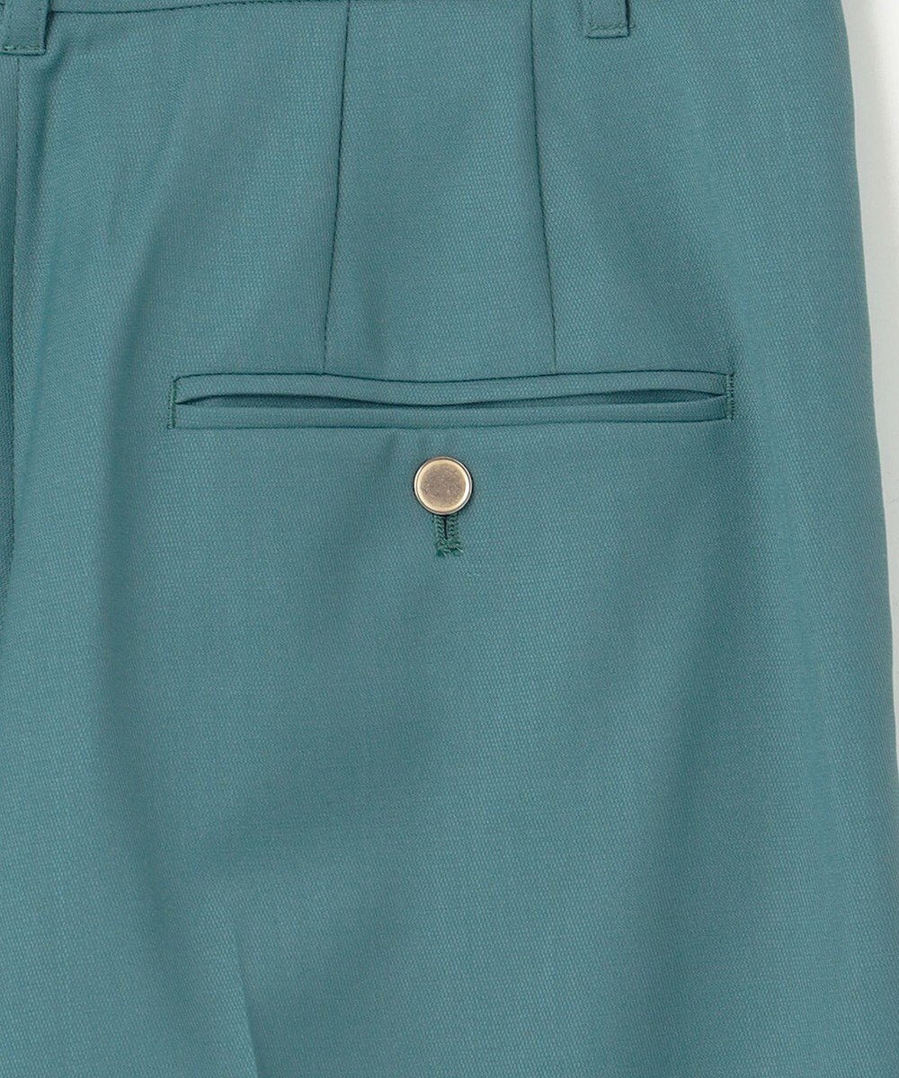 自由区 S 【洗える】TWラチネストレッチワイドクロップド パンツ 