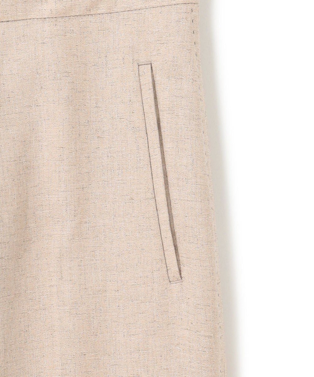 BEIGE， 【洗える】CAROLE / リネンライクフルレングスワイドパンツ 