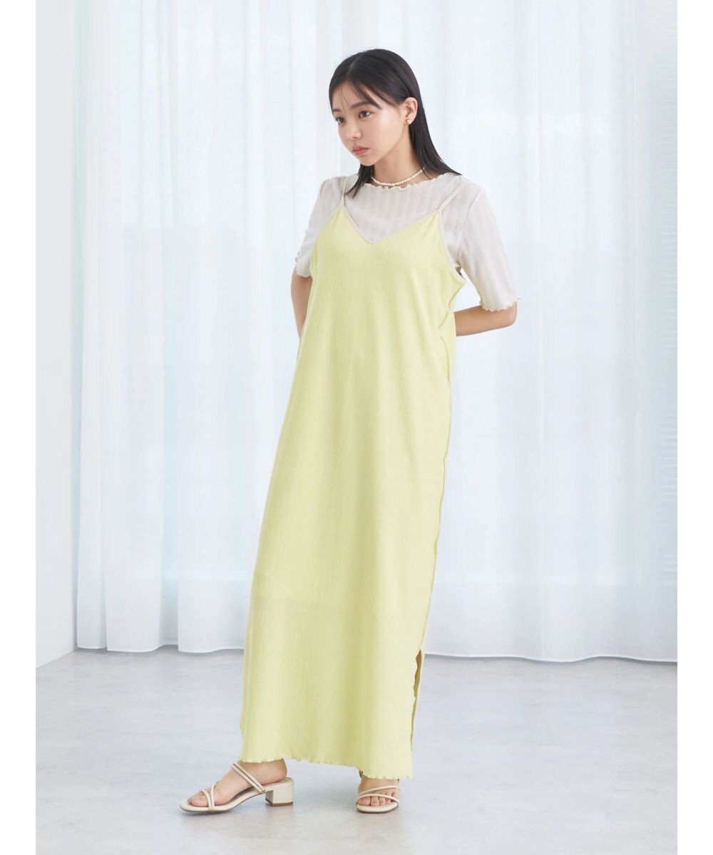 earth music&ecology ＳＥＴ２点配色キャミワンピース＋メローインナー 