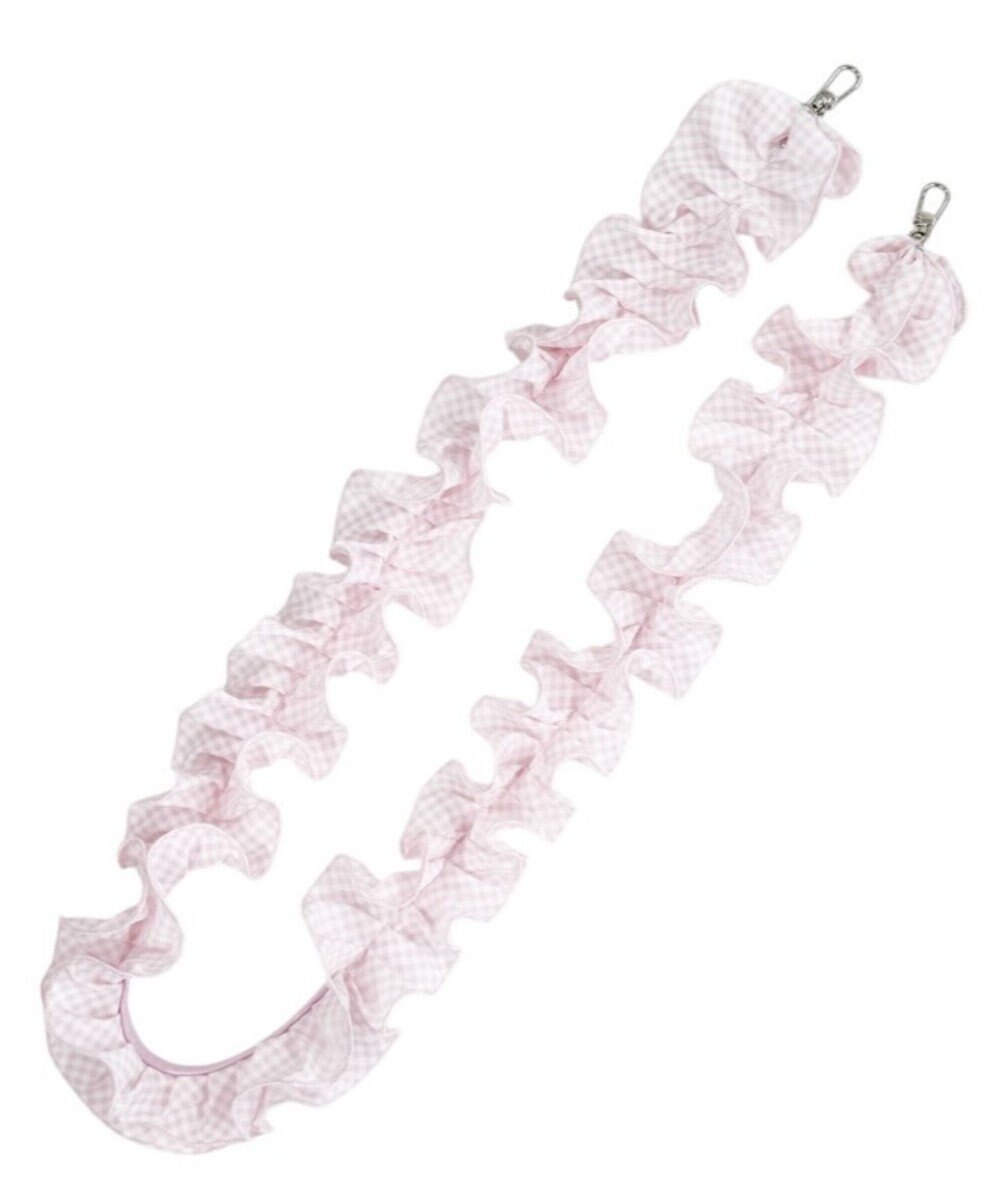 WEGO ギンガムフリルストラップ 