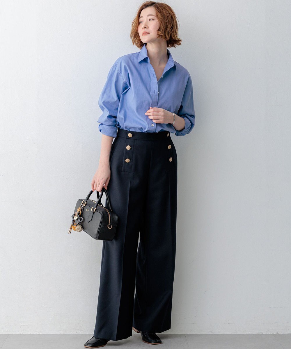 23区 L 【一部先行予約/VERY掲載】CANCLINI シャーティング ベーシックシャツ 