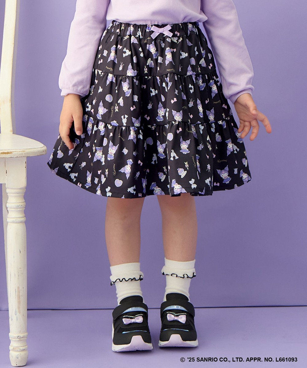 ANY KIDS 【マイメロディ＆クロミ×ANY KIDS】総柄 ティアードスカート 