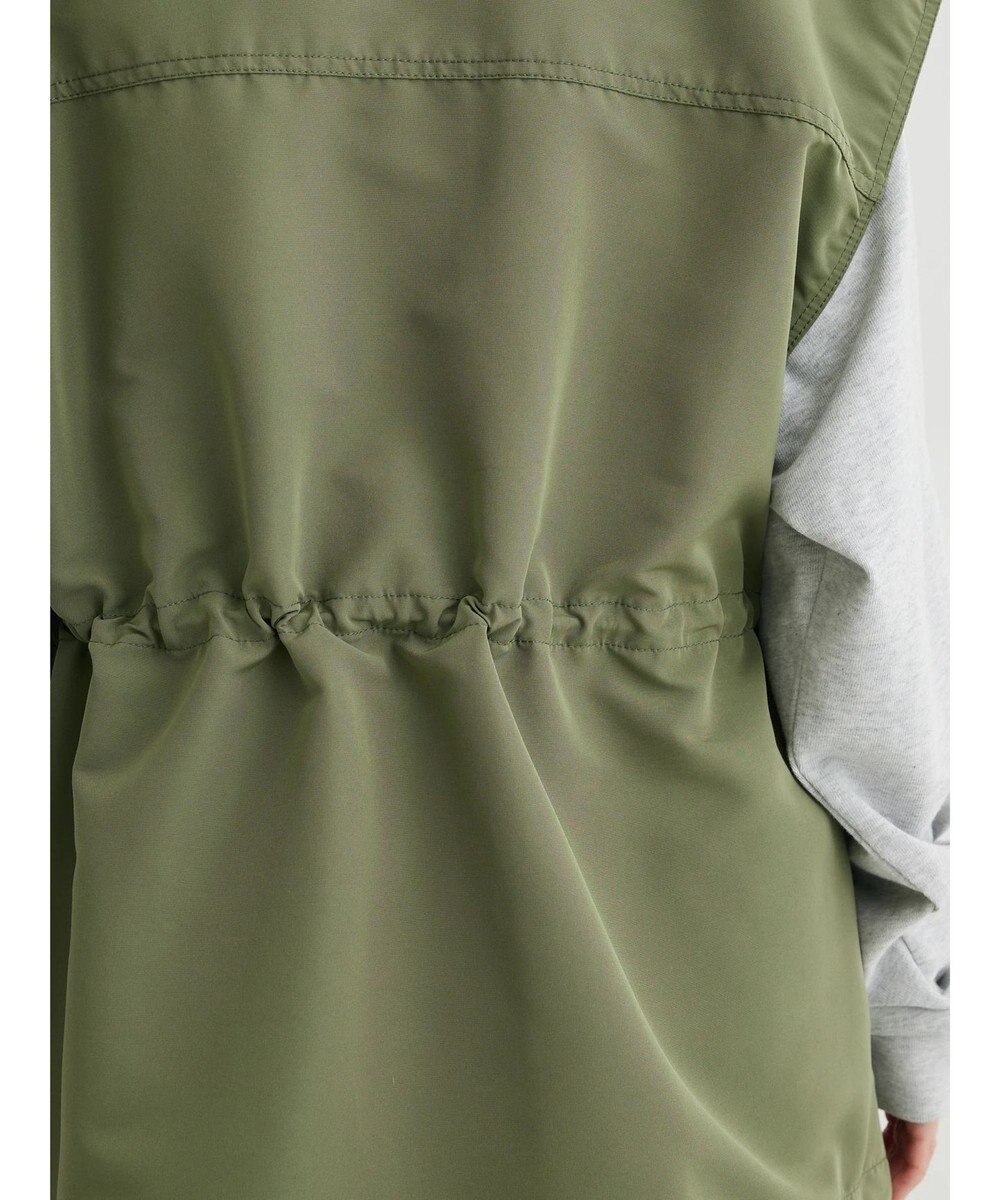 Green Parks ・ＥＬＥＮＣＡＲＥ　ＤＵＥスタンドカラーミリタリーベスト 