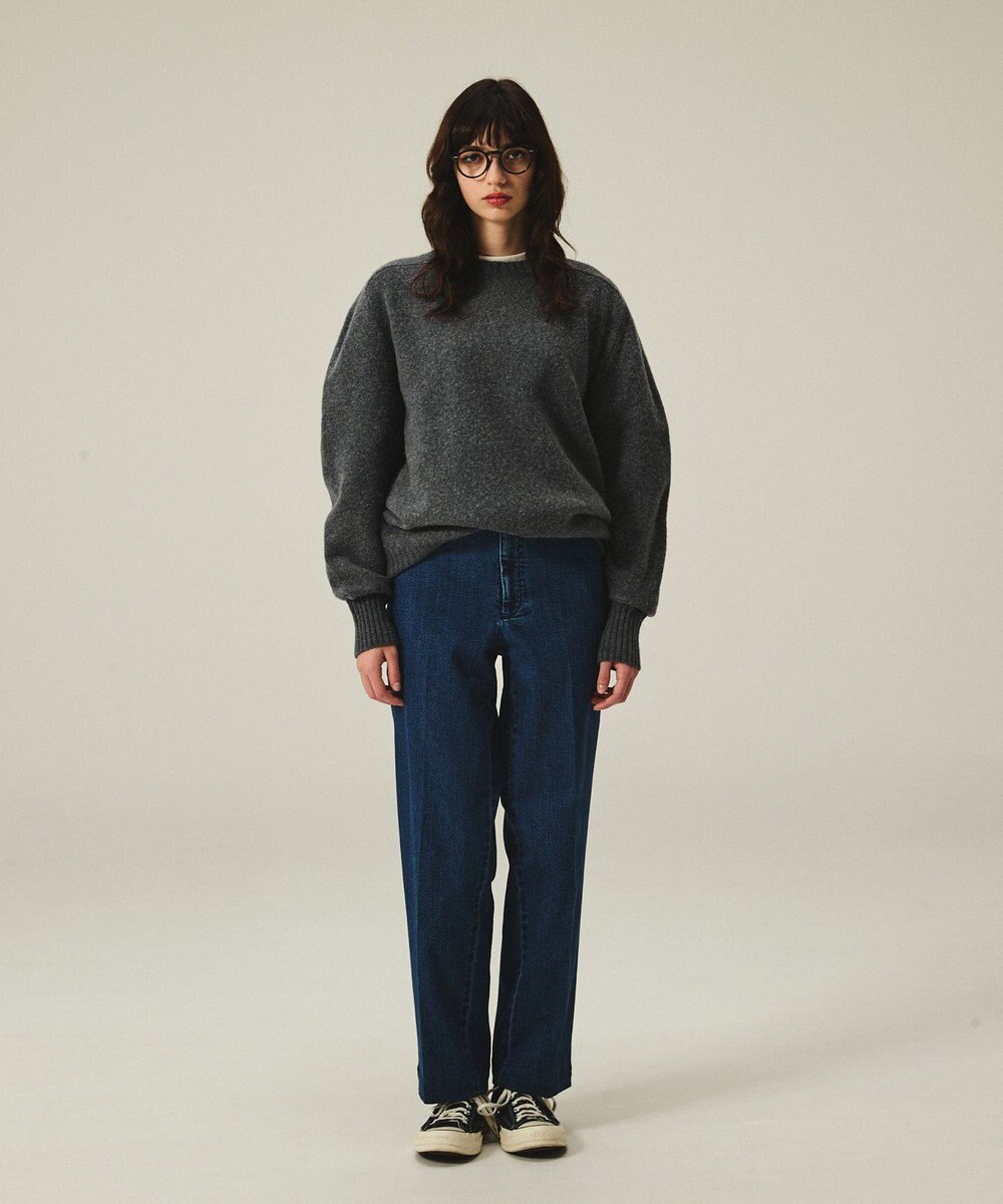 J.PRESS MEN 【J.PRESS ORIGINALS】【UNISEX】Shaggy Saddle Crew Neck Sweater 