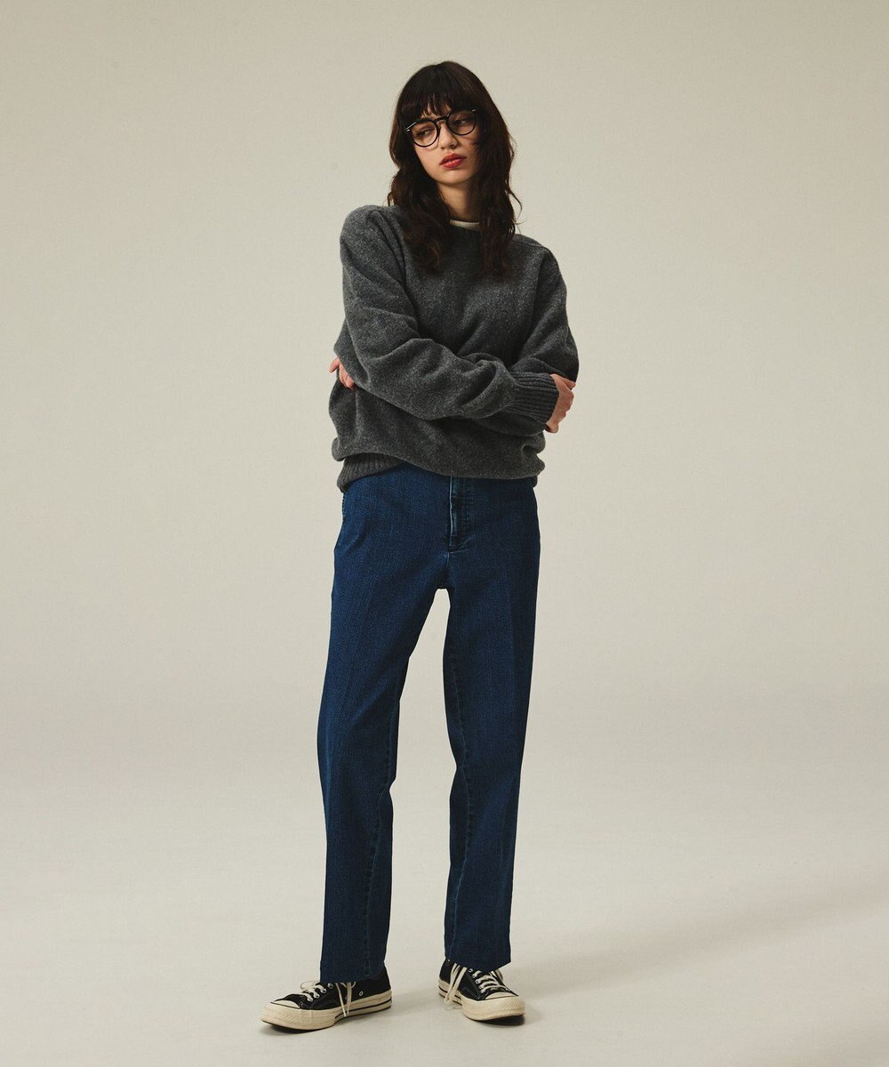 J.PRESS MEN 【J.PRESS ORIGINALS】【UNISEX】Shaggy Saddle Crew Neck Sweater 