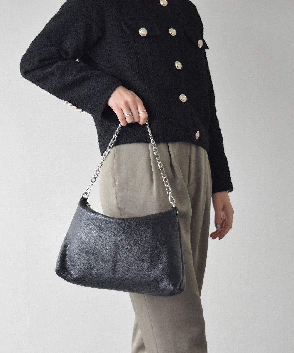 INTER-CHAUSSURES 【RIPANI】チェーンハンドルレザーバッグ 