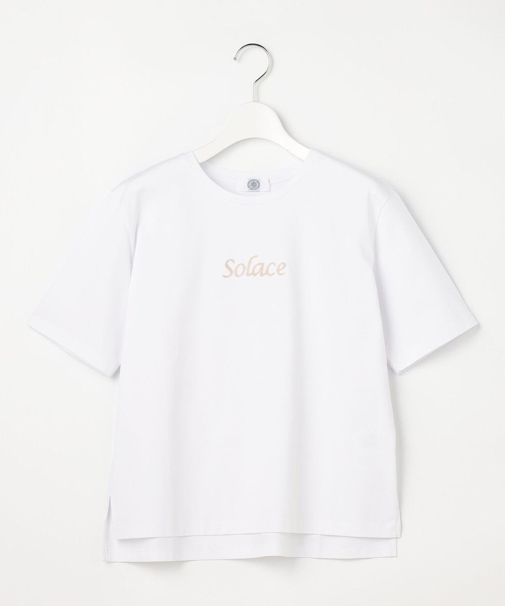 J.PRESS LADIES S 刺繍ロゴ Tシャツ 