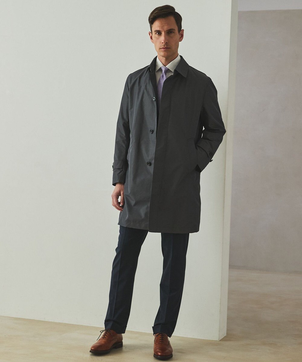 GOTAIRIKU 【形態安定】PREMIUMPLEATS_セミワイドカラー _織柄_通年ドレスシャツ(26年モデル) 