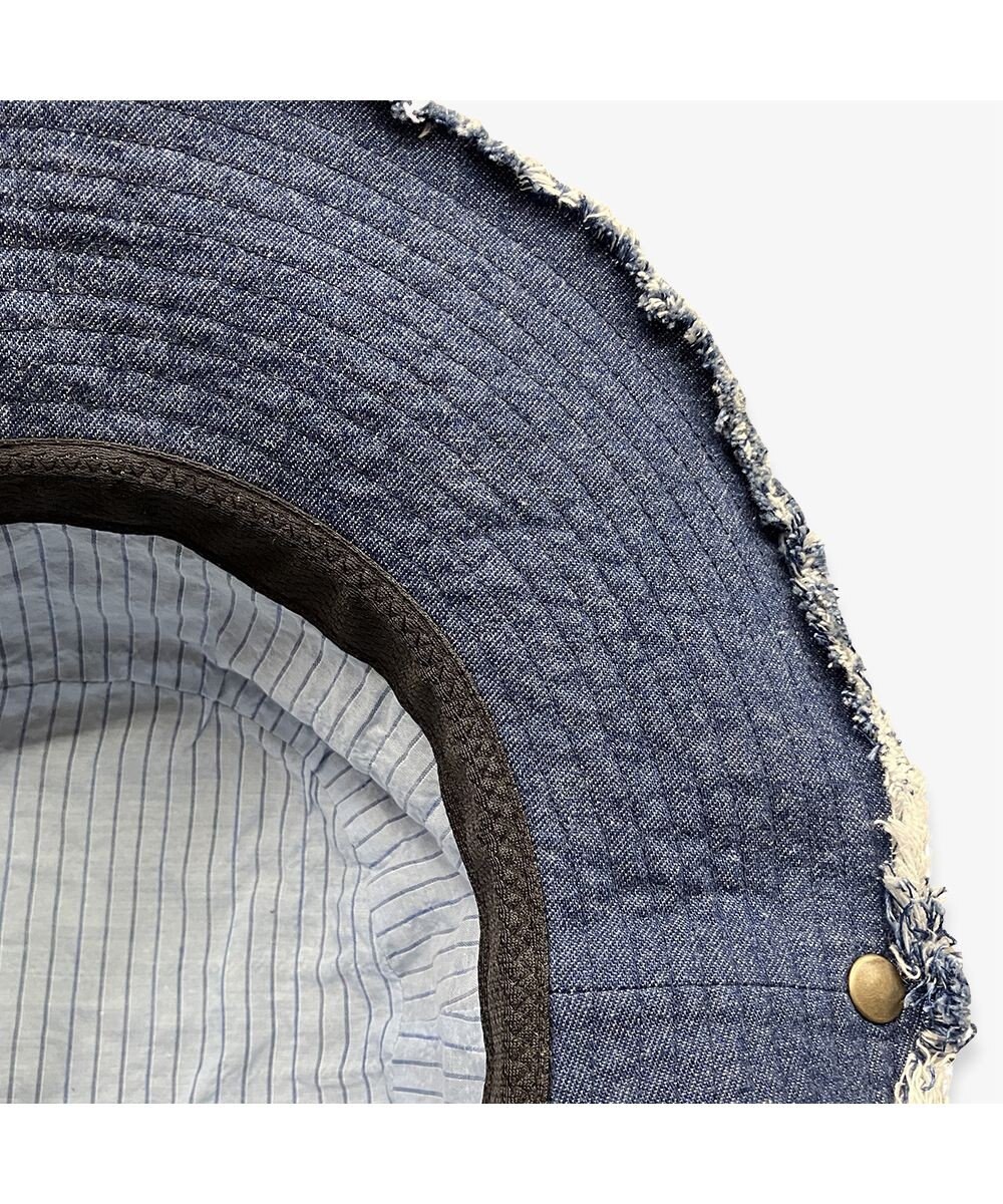 林八百吉商店 un chapeau  デニムフリンジハット 