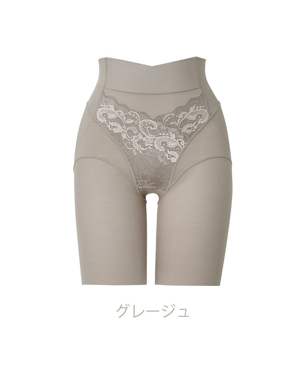 BRADELIS New York 【BRADELIS NewYork peace】綿混フィットレースガードル お尻と太ももの境目をしっかり作る補整ガードル 