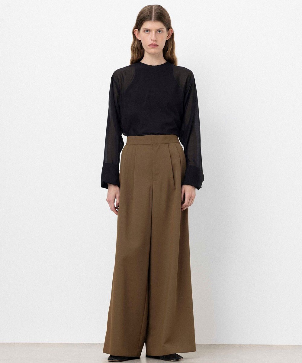 NAVE 【ReNAVE・洗える/UVカット】スパンポリエステル パンツ 