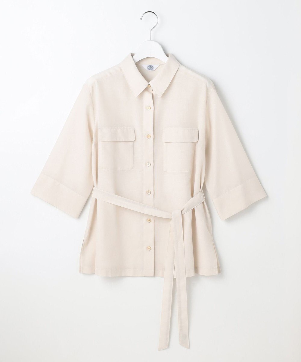 J.PRESS LADIES L リネンシアースラブ シャツ ブラウス 