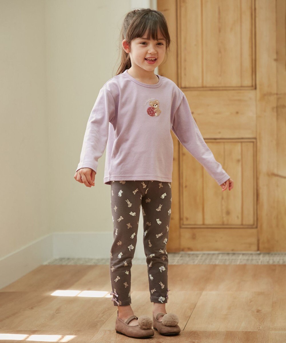 ANY KIDS ポンポン付きパンプス 