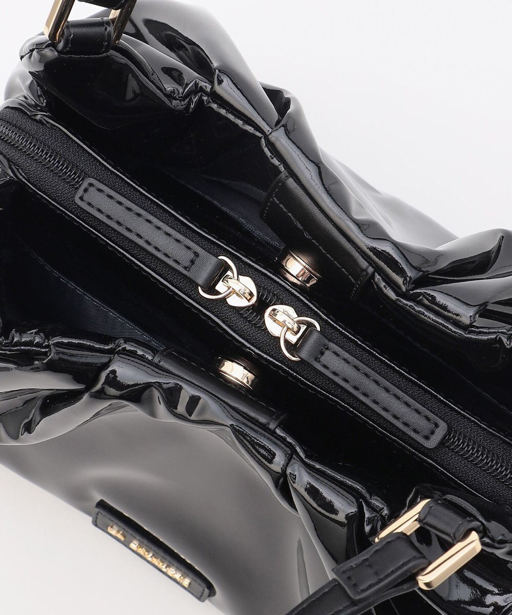 LA BAGAGERIE ソフトエナメル2WAYハンドバッグ Sサイズ 