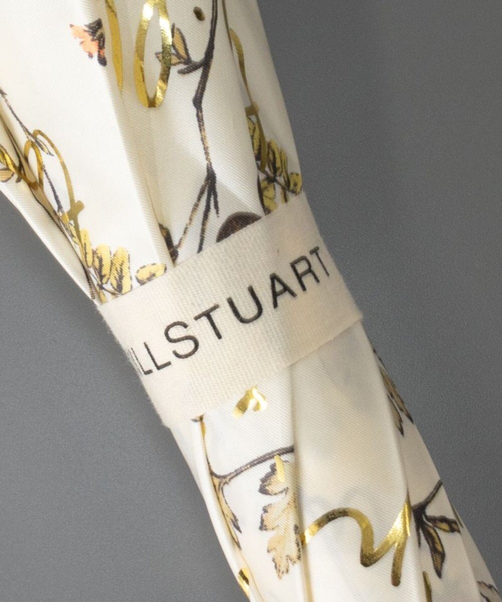 AURORA ジルスチュアート　ボタニカル箔文字プリント長傘 