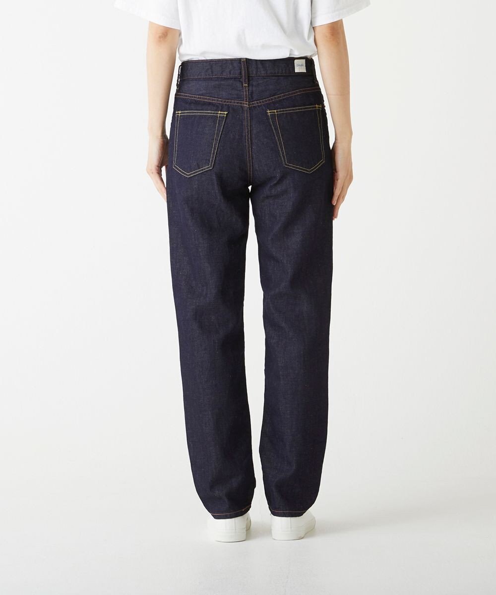 caqu FS linen tapered straight リネンテーパードストレートデニム 