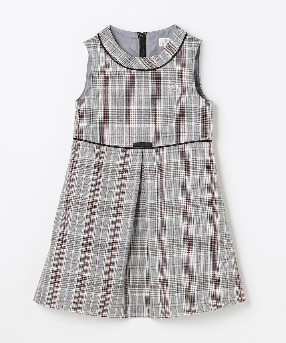 組曲 KIDS 【110-140㎝】グレンチェック ジャンスカ 
