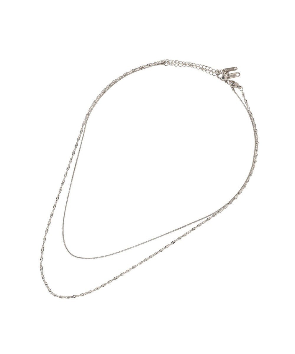 YECCA VECCA 【2本SET】ステンレス2連ネックレス 