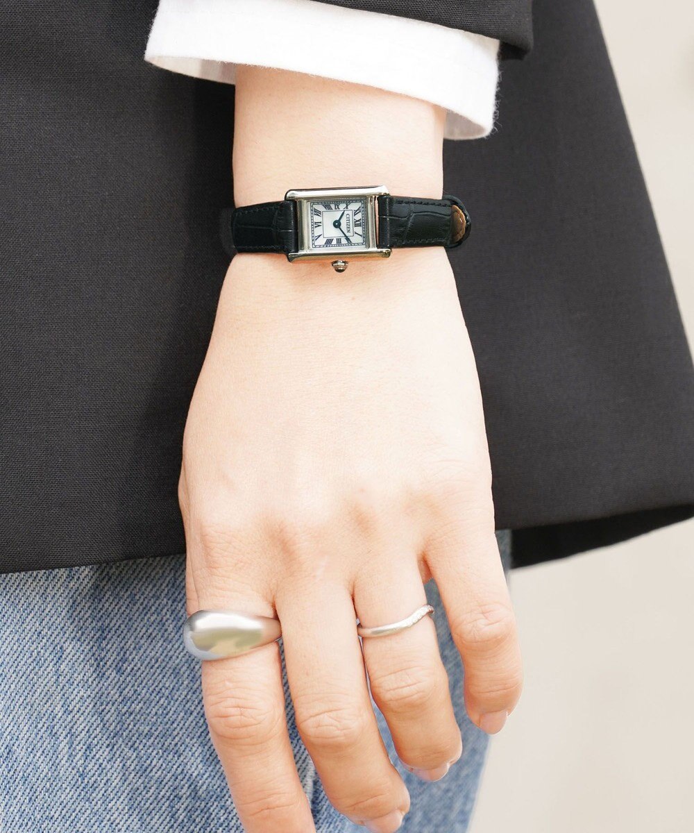 CITIZEN 【電池交換不要】ヴィンテージ調の小ぶりなスクウェアウオッチ EG2790-12A 