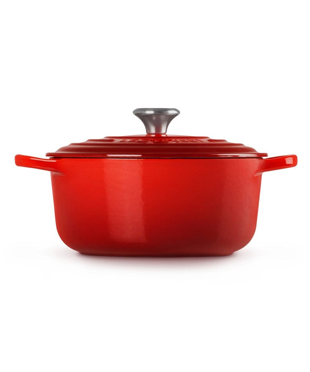 YAMATO テーブル＆キッチン 【ル・クルーゼ】シグニチャー ココット・ロンド 20cm  チェリーレッド 