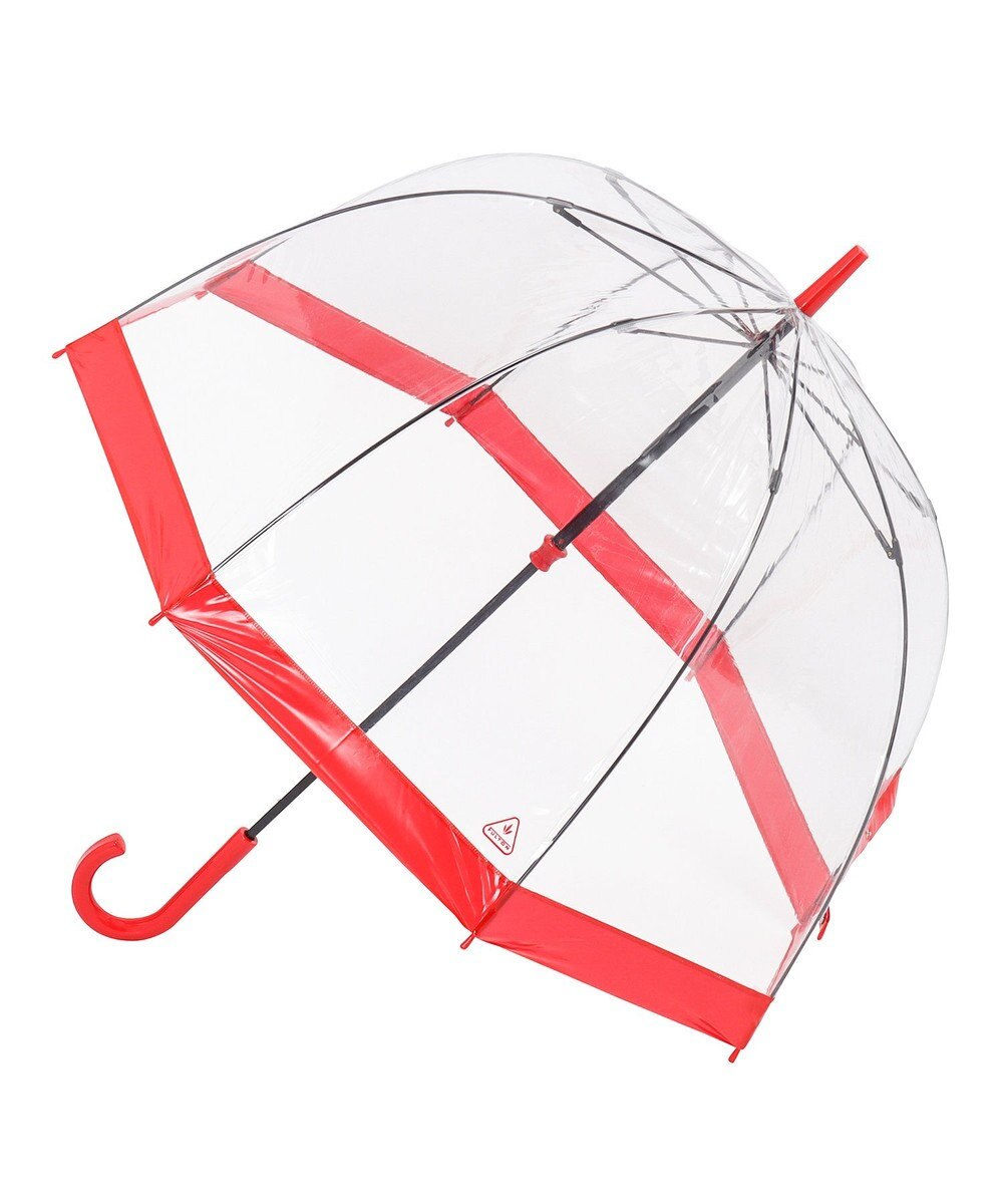 MOONBAT 【雑誌掲載／non・no】フルトン (FULTON) Birdcage ワンポイントロゴ 長傘 透明傘 