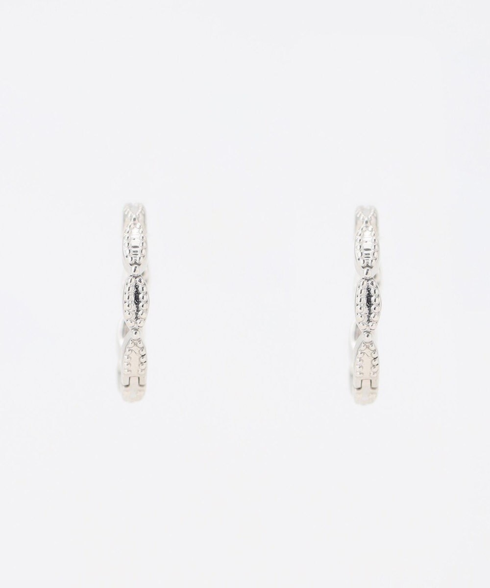 TOCCA 【WEB限定】DAISY PETAL HOOP PIERCED EARRINGS K10ホワイトゴールド 淡水パール 2WAYピアス 