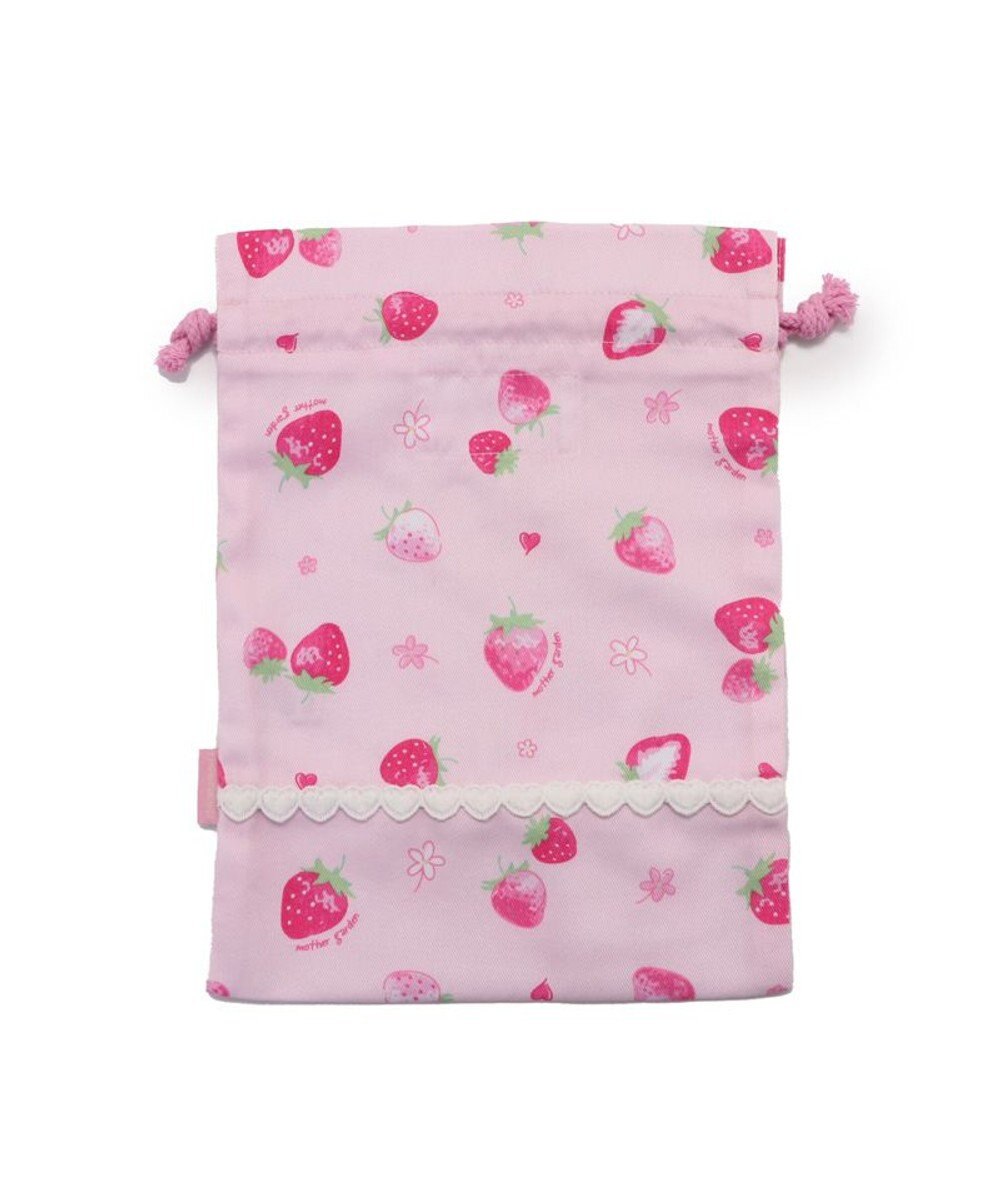 Mother garden マザーガーデン 野いちご 巾着 《スケッチ柄》 Sサイズ 20cm×27cm 