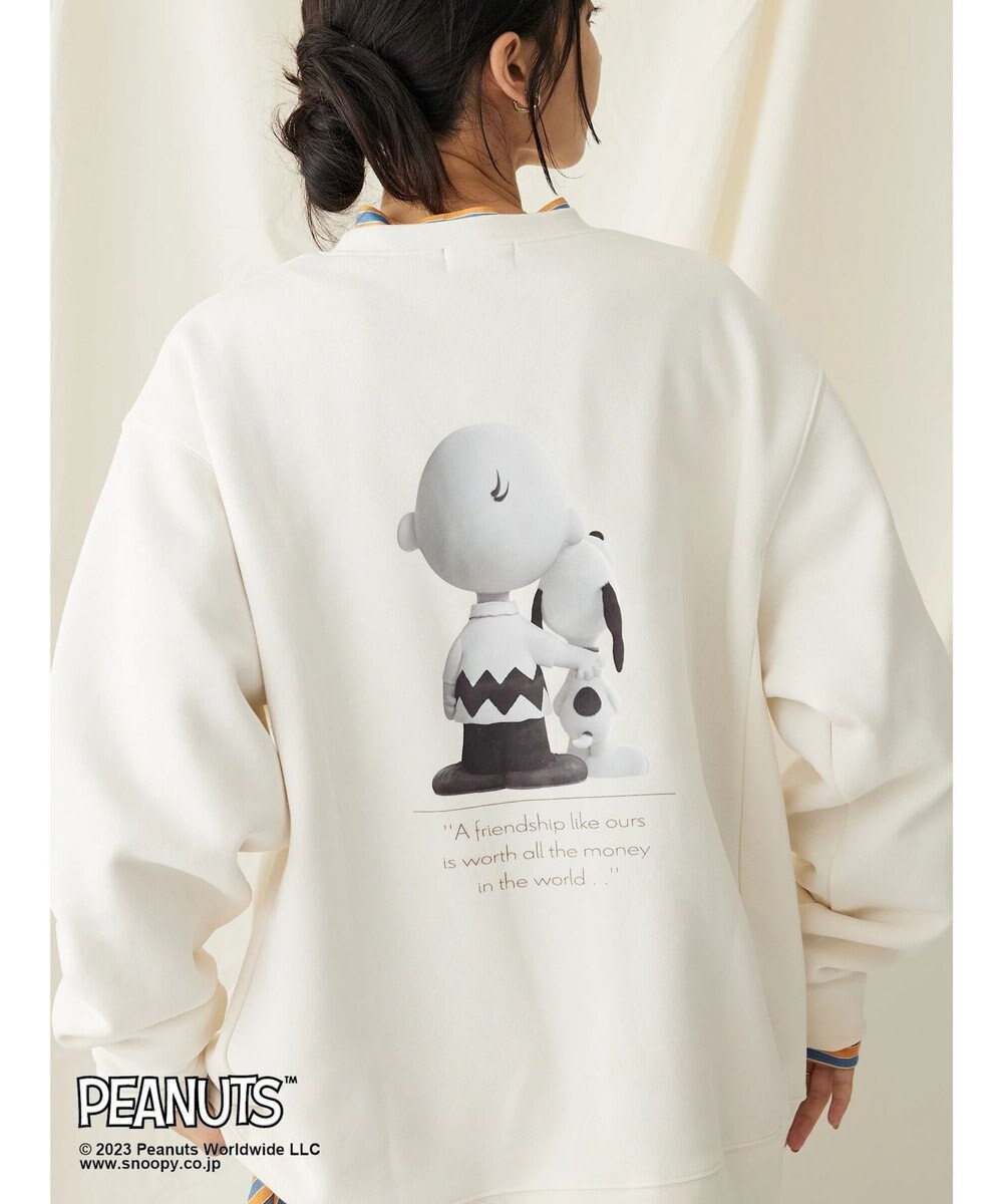 CRAFT STANDARD BOUTIQUE ＰＥＡＮＵＴＳ裏起毛スウェットクルー 