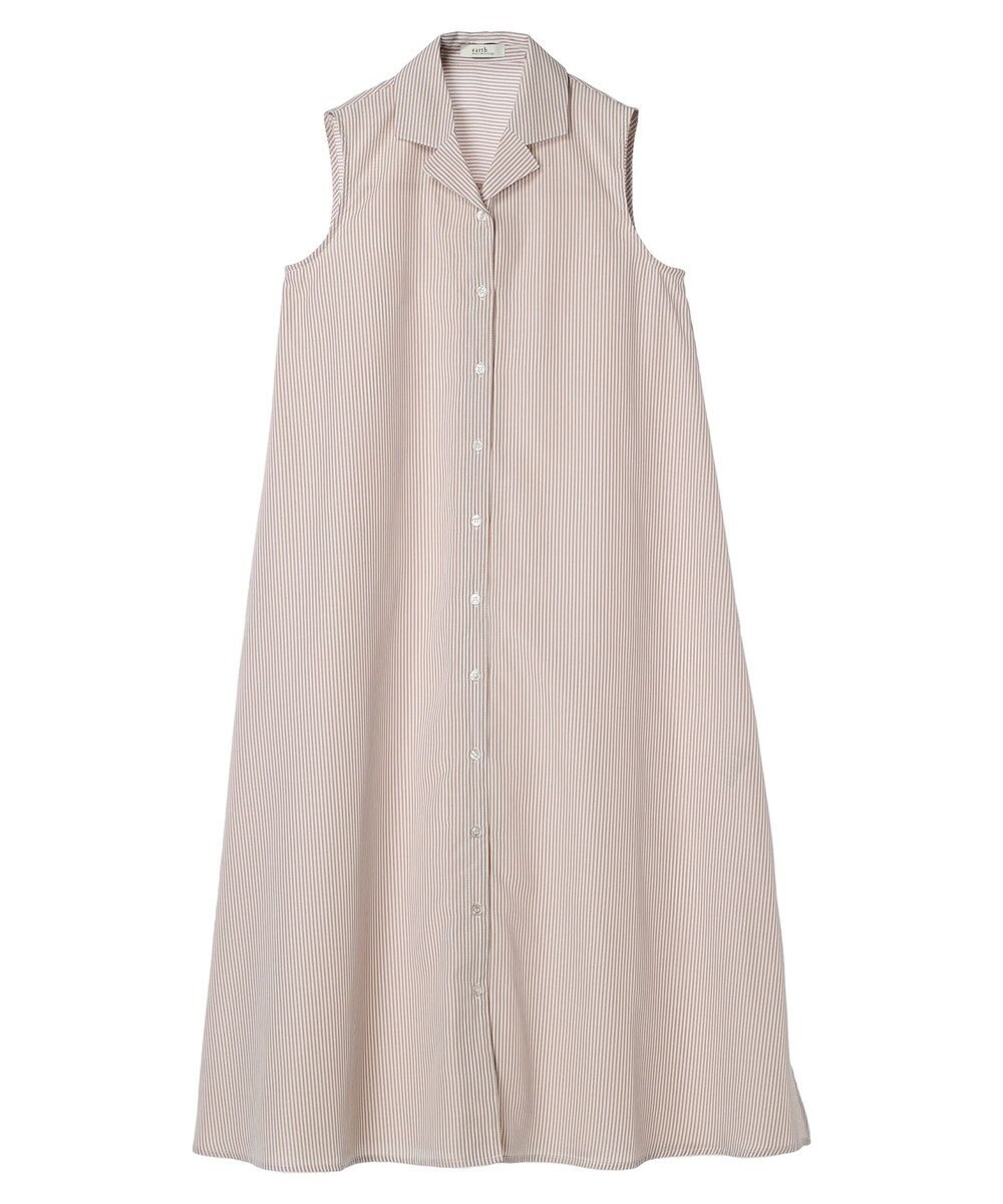 earth music&ecology ＳＥＴ２点シャーリングビスチェ×シャツワンピース 