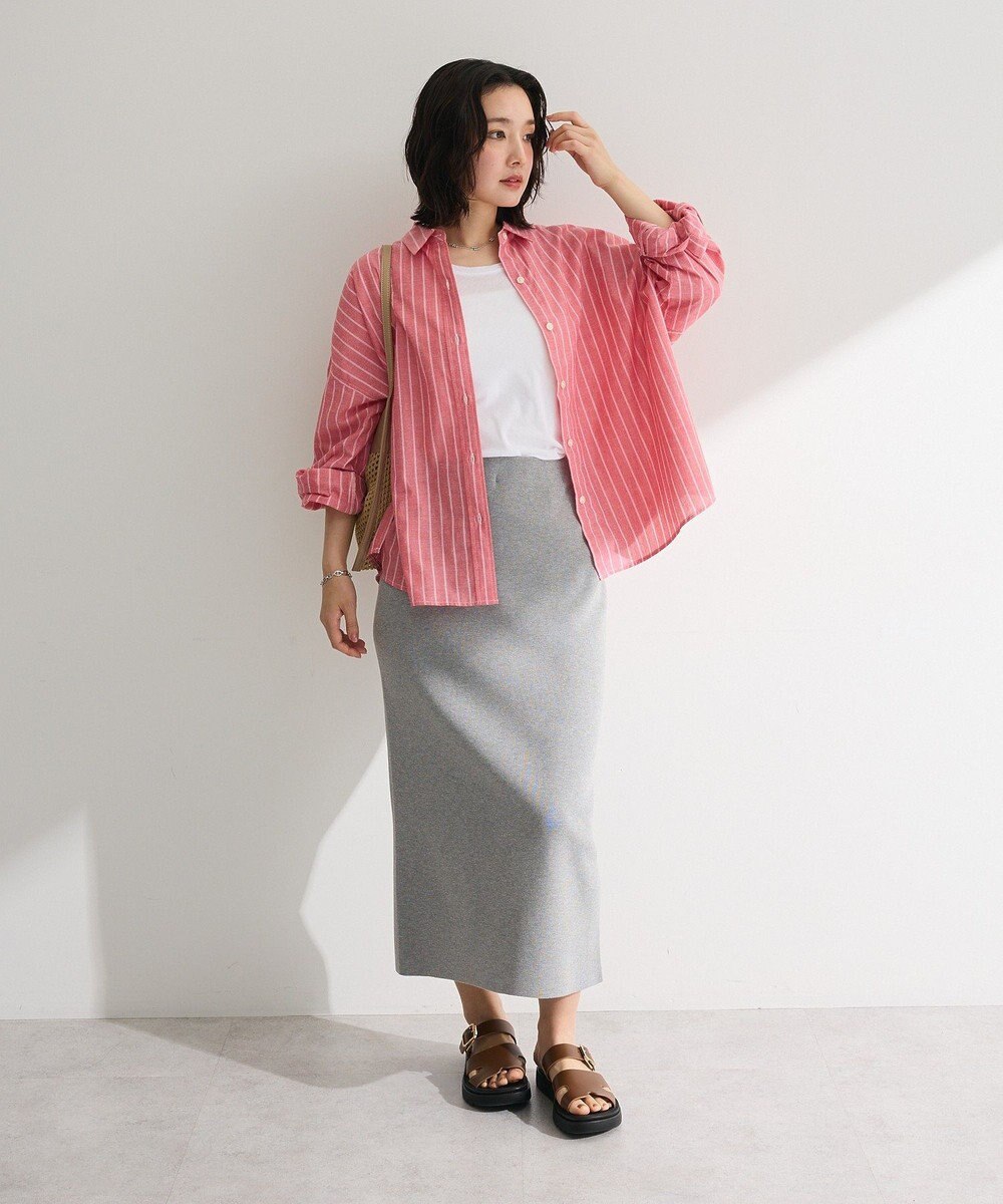 Green Parks 綿麻混シャツ 