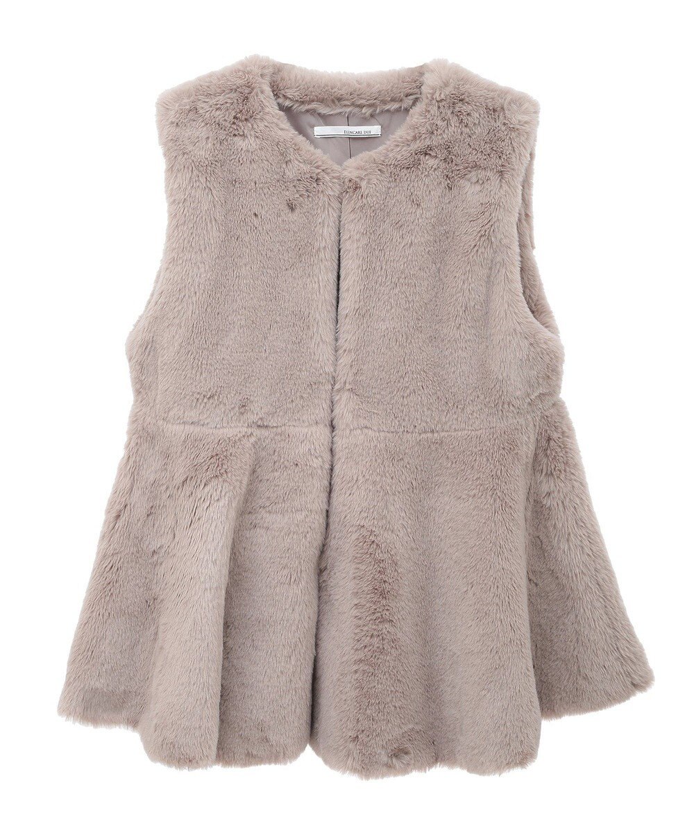 Green Parks ・ＥＬＥＮＣＡＲＥ　ＤＵＥペプラムフェイクファーベス 