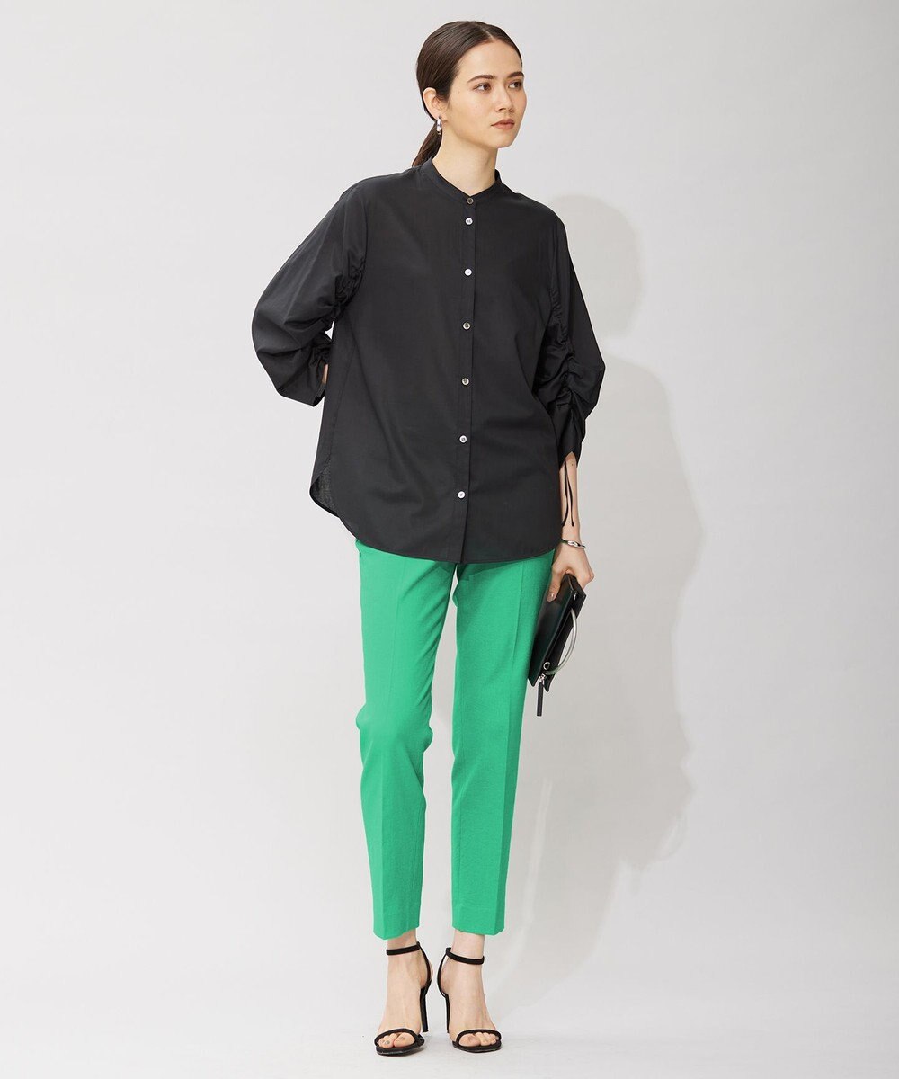 ICB 【洗える】キュームコアローン バンドカラーシャツ 