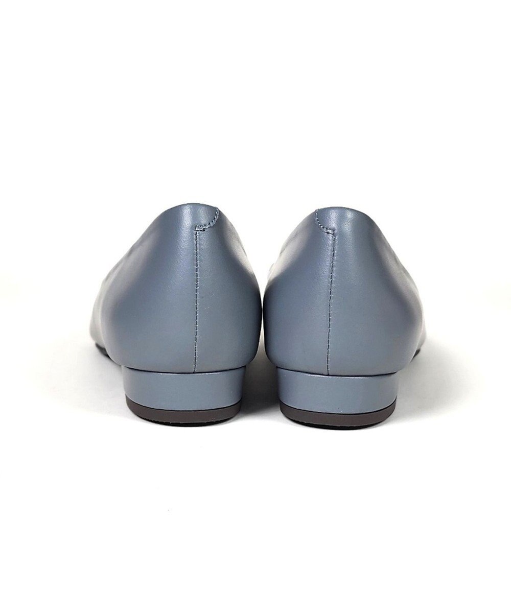 Dominic3 デザインバックル ローヒール レザーパンプス 