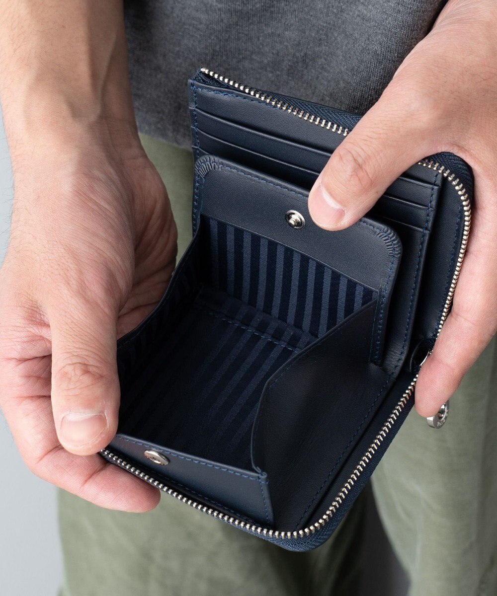 MIYABIYA La quoh with kirakaracho 南蛮七宝アルチザンレザー ミニL字ファスナー財布 