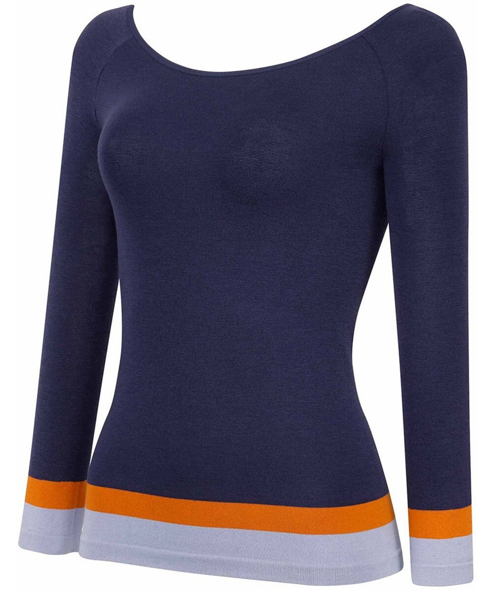 WACOAL あったかインナー よく伸びる生地 袖丈調節可能(7分袖~9分袖) 保温性(身生地) 9分袖 長袖 【360°ラクストレッチ】 レディース CLD371 /ワコール 