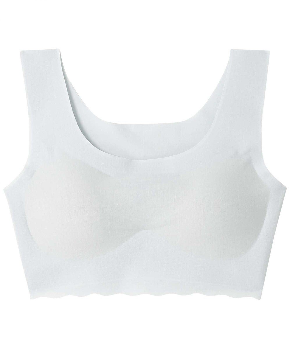 une nana cool 綿混フラット仕上げ　ノンワイヤーブラジャー　　【全サイズ同一価格】 