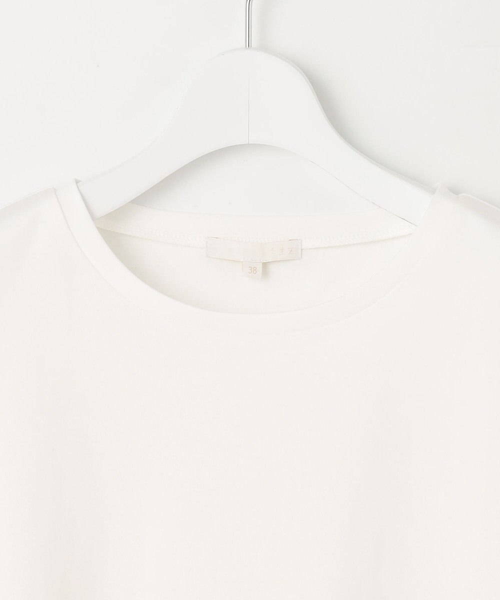 自由区 【洗える】レースエッジフレアスリーブ トップス 